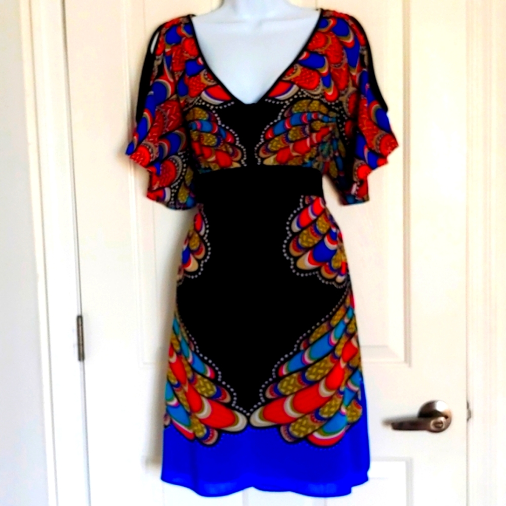 New Nicole by Nicole Miller, multicolored dress, size 4